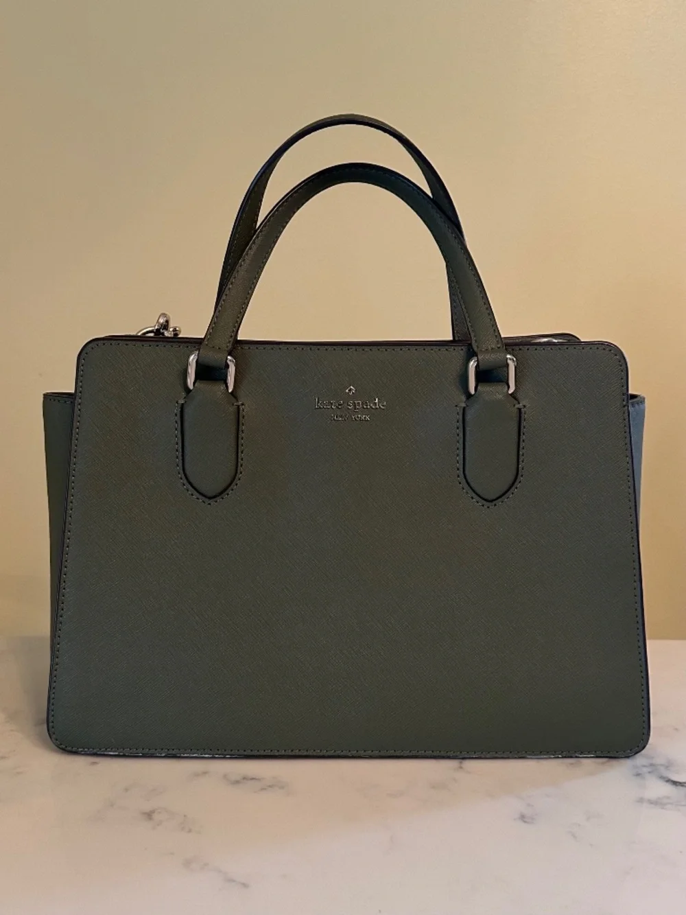 Kate Spade Laurel Way Reese Satchel Olive Green